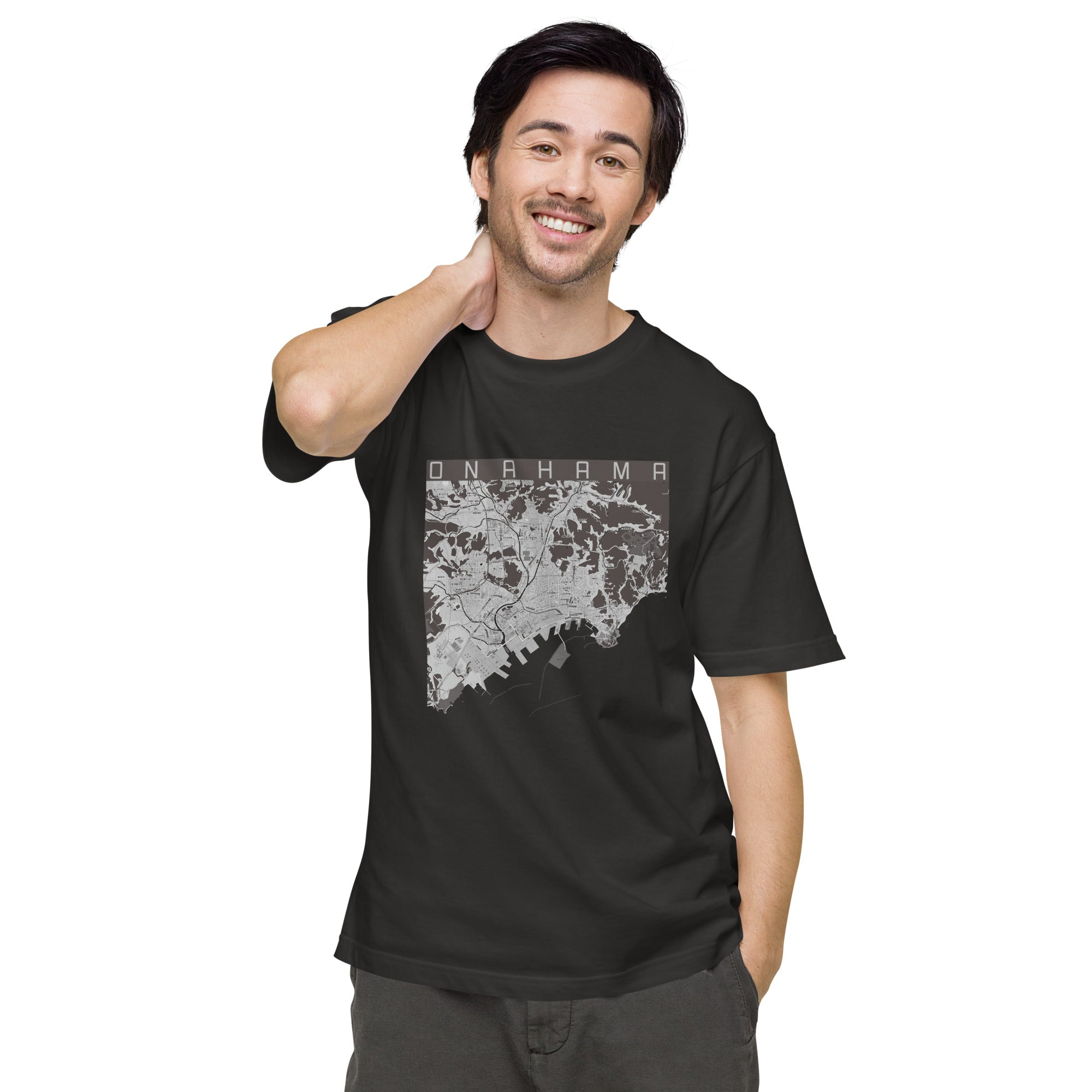 【小名浜(福島県)】地図柄ヘビーウェイトTシャツ