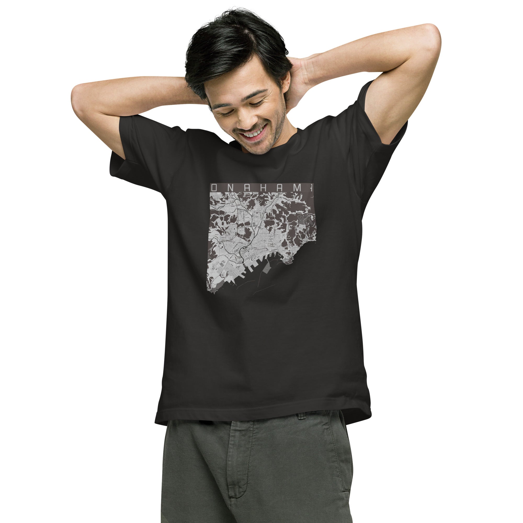 【小名浜(福島県)】地図柄ヘビーウェイトTシャツ