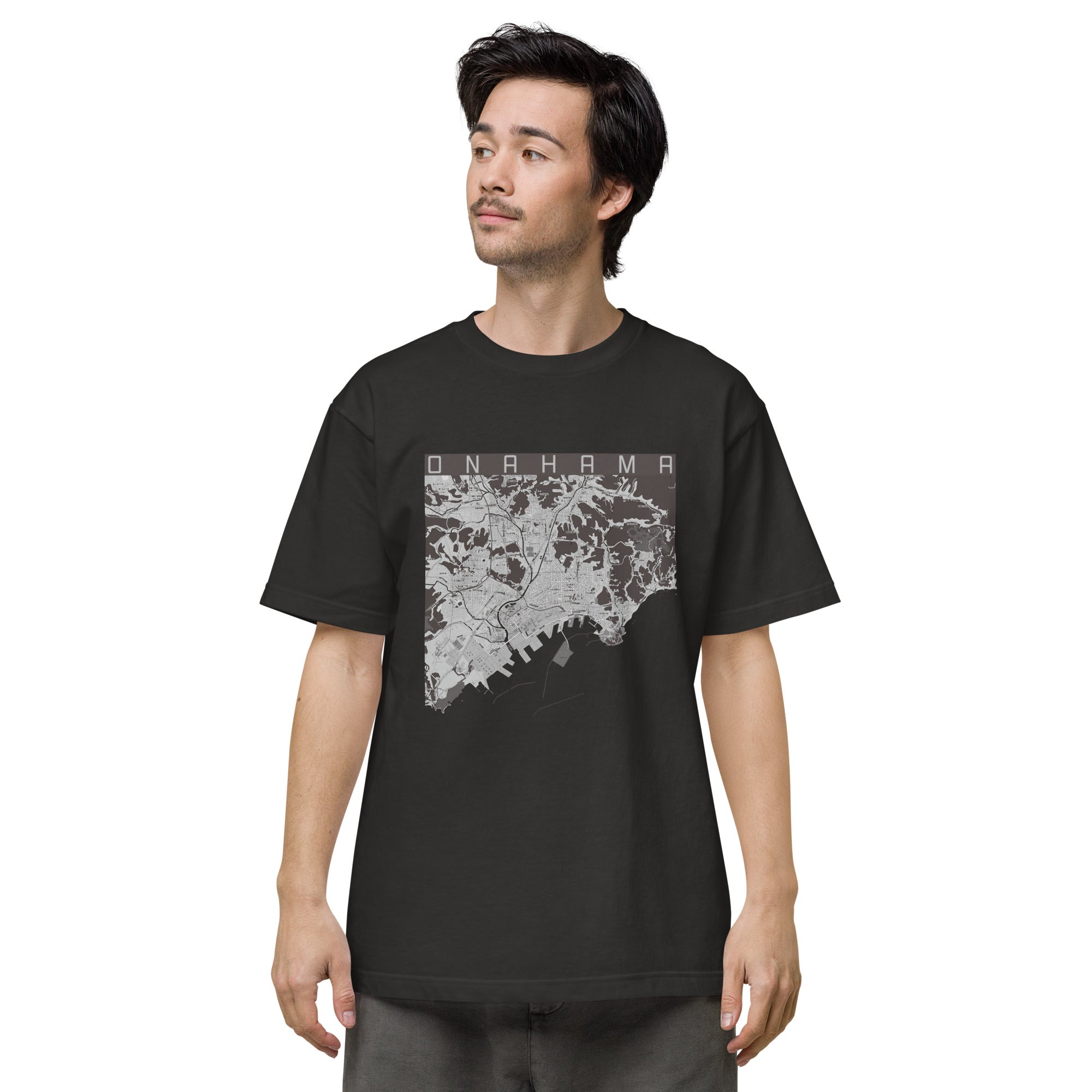 【小名浜(福島県)】地図柄ヘビーウェイトTシャツ