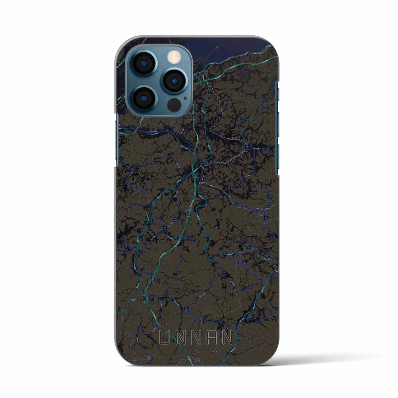 【雲南(島根県)】地図柄iPhoneケース(バックカバータイプ)