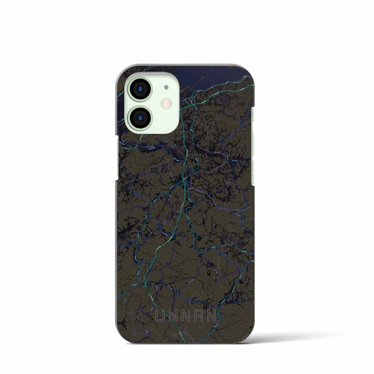 【雲南(島根県)】地図柄iPhoneケース(バックカバータイプ)