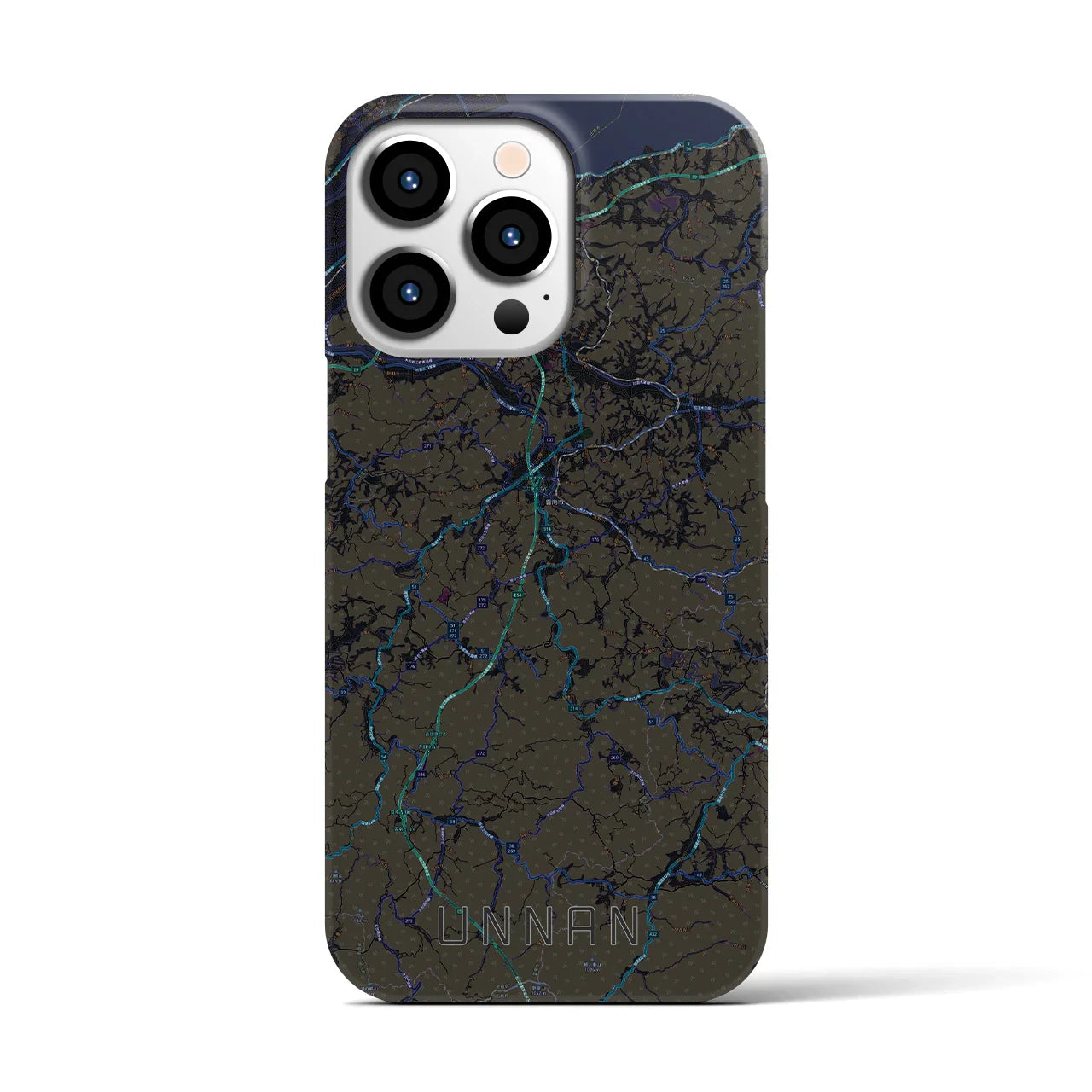 【雲南(島根県)】地図柄iPhoneケース(バックカバータイプ)