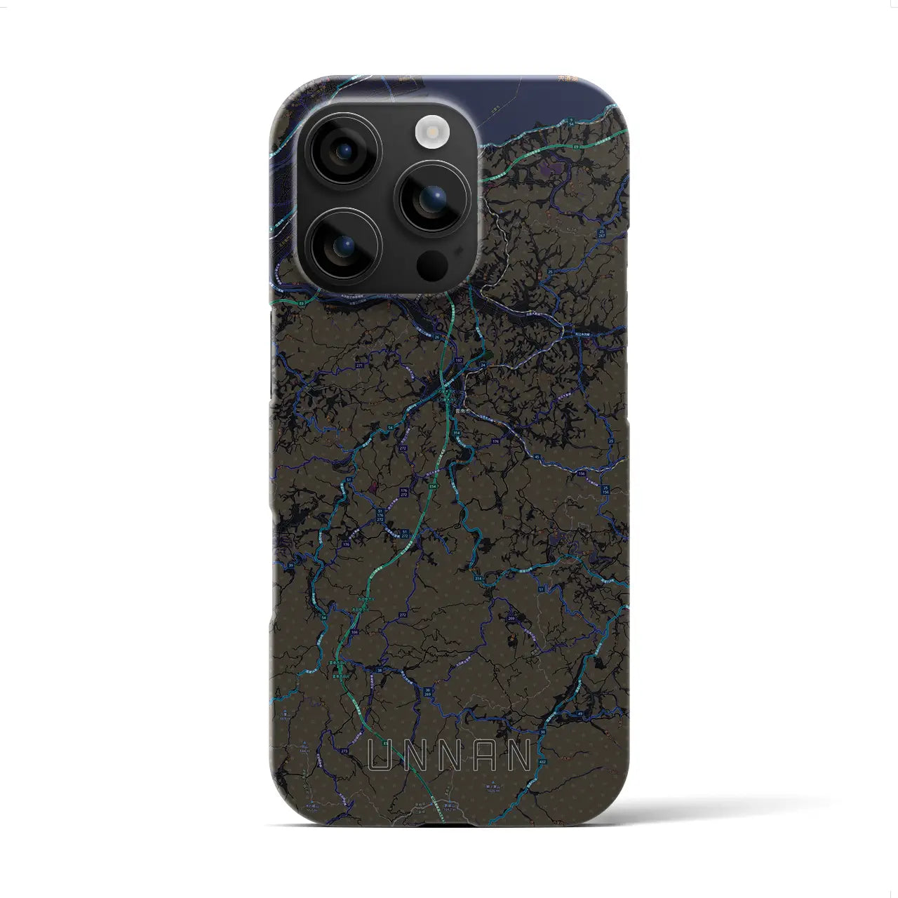 【雲南(島根県)】地図柄iPhoneケース(バックカバータイプ)