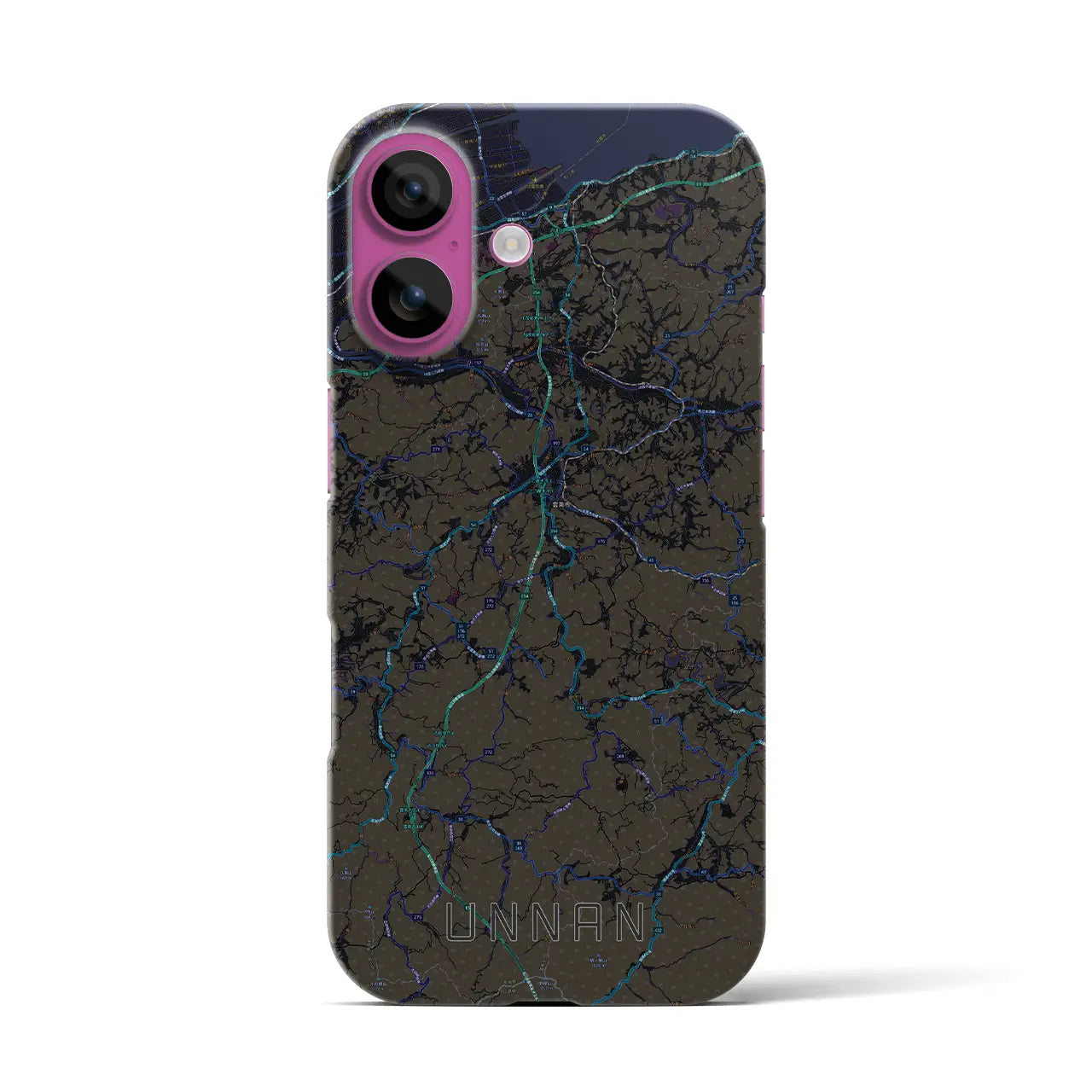 【雲南(島根県)】地図柄iPhoneケース(バックカバータイプ)