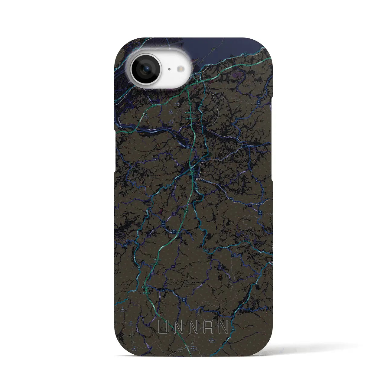 【雲南(島根県)】地図柄iPhoneケース(バックカバータイプ)