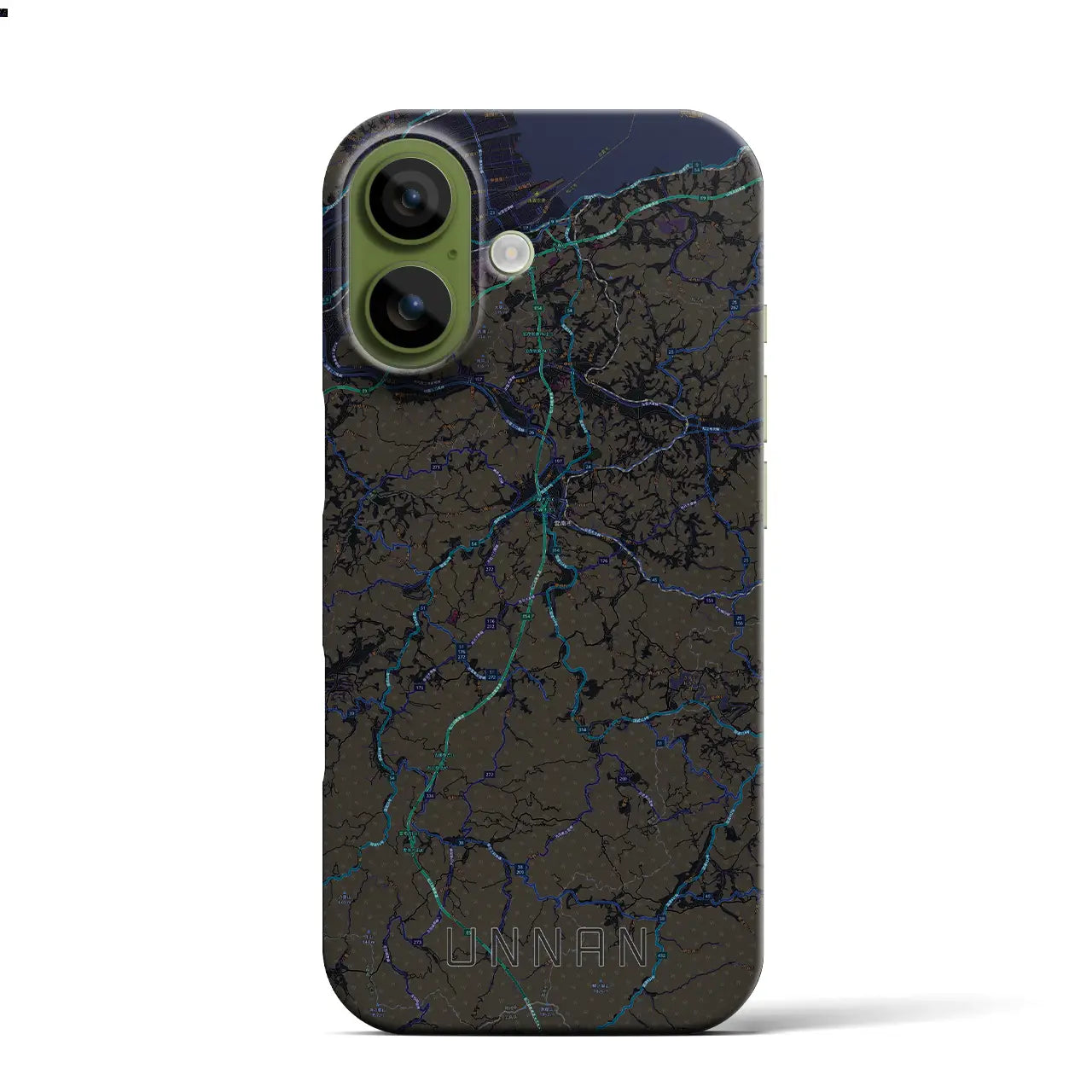 【雲南(島根県)】地図柄iPhoneケース(バックカバータイプ)