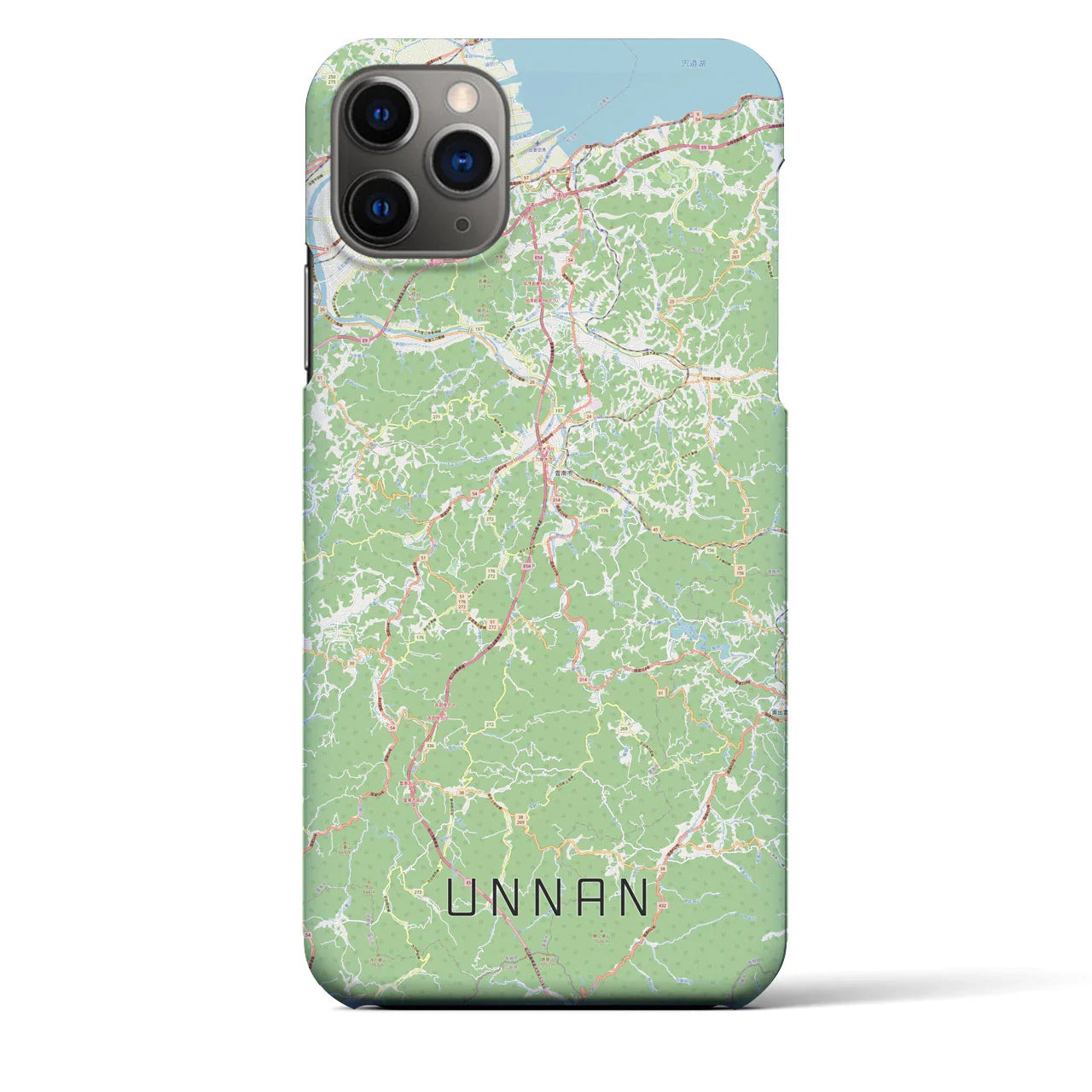 【雲南(島根県)】地図柄iPhoneケース(バックカバータイプ)