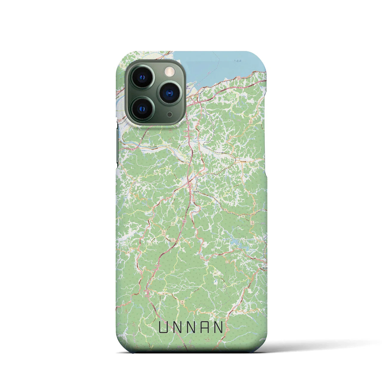 【雲南(島根県)】地図柄iPhoneケース(バックカバータイプ)