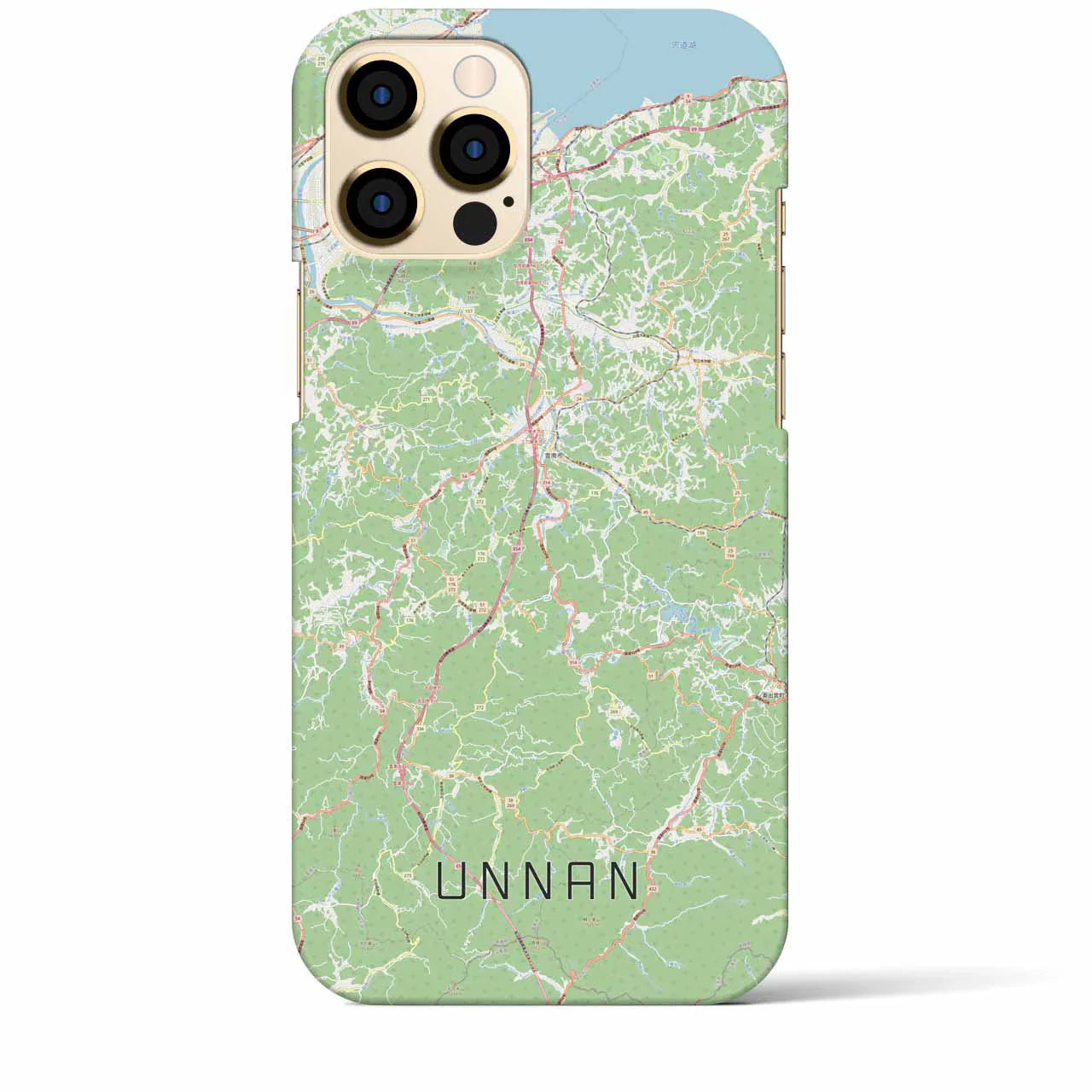 【雲南(島根県)】地図柄iPhoneケース(バックカバータイプ)