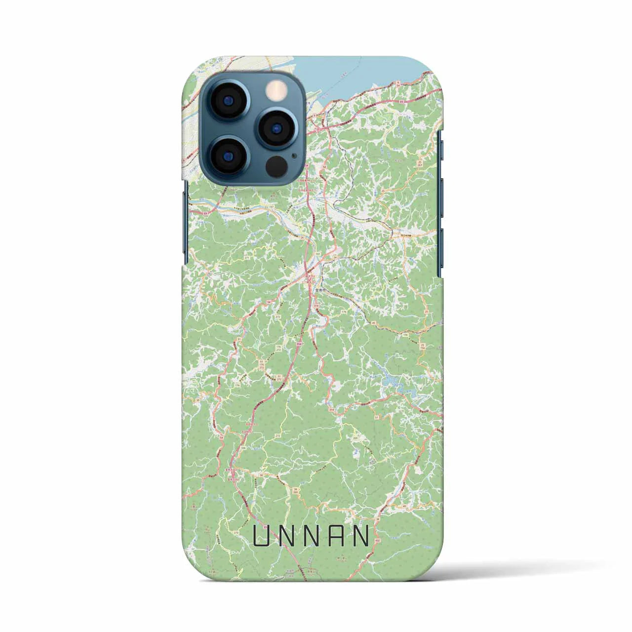 【雲南(島根県)】地図柄iPhoneケース(バックカバータイプ)