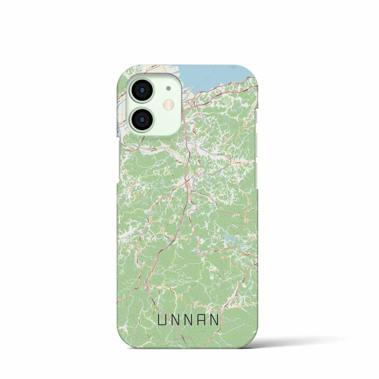 【雲南(島根県)】地図柄iPhoneケース(バックカバータイプ)