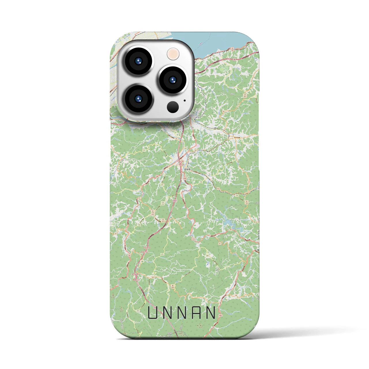 【雲南(島根県)】地図柄iPhoneケース(バックカバータイプ)