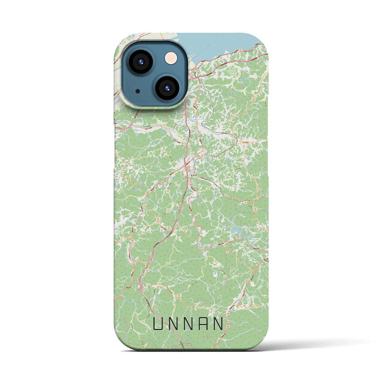 【雲南(島根県)】地図柄iPhoneケース(バックカバータイプ)