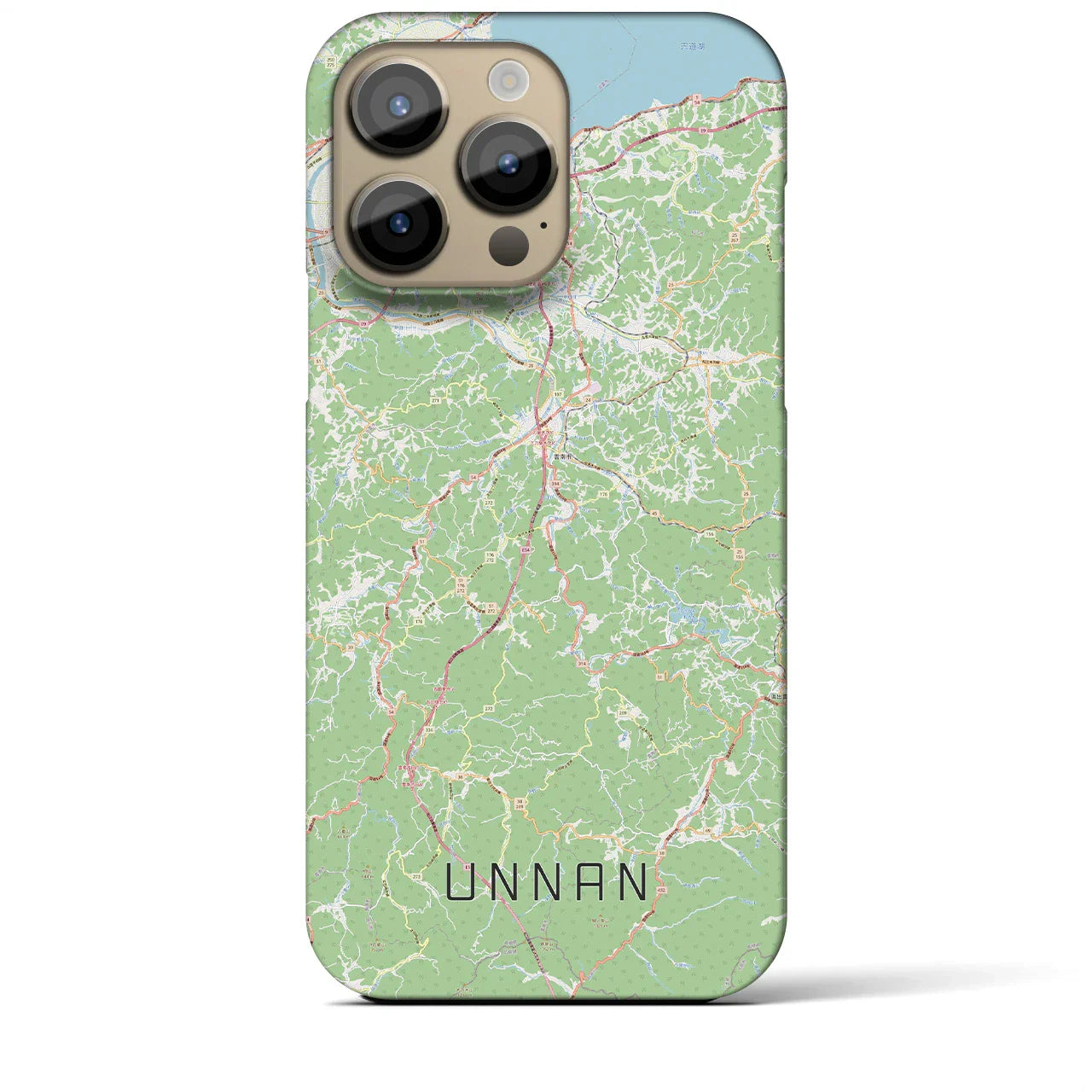 【雲南(島根県)】地図柄iPhoneケース(バックカバータイプ)