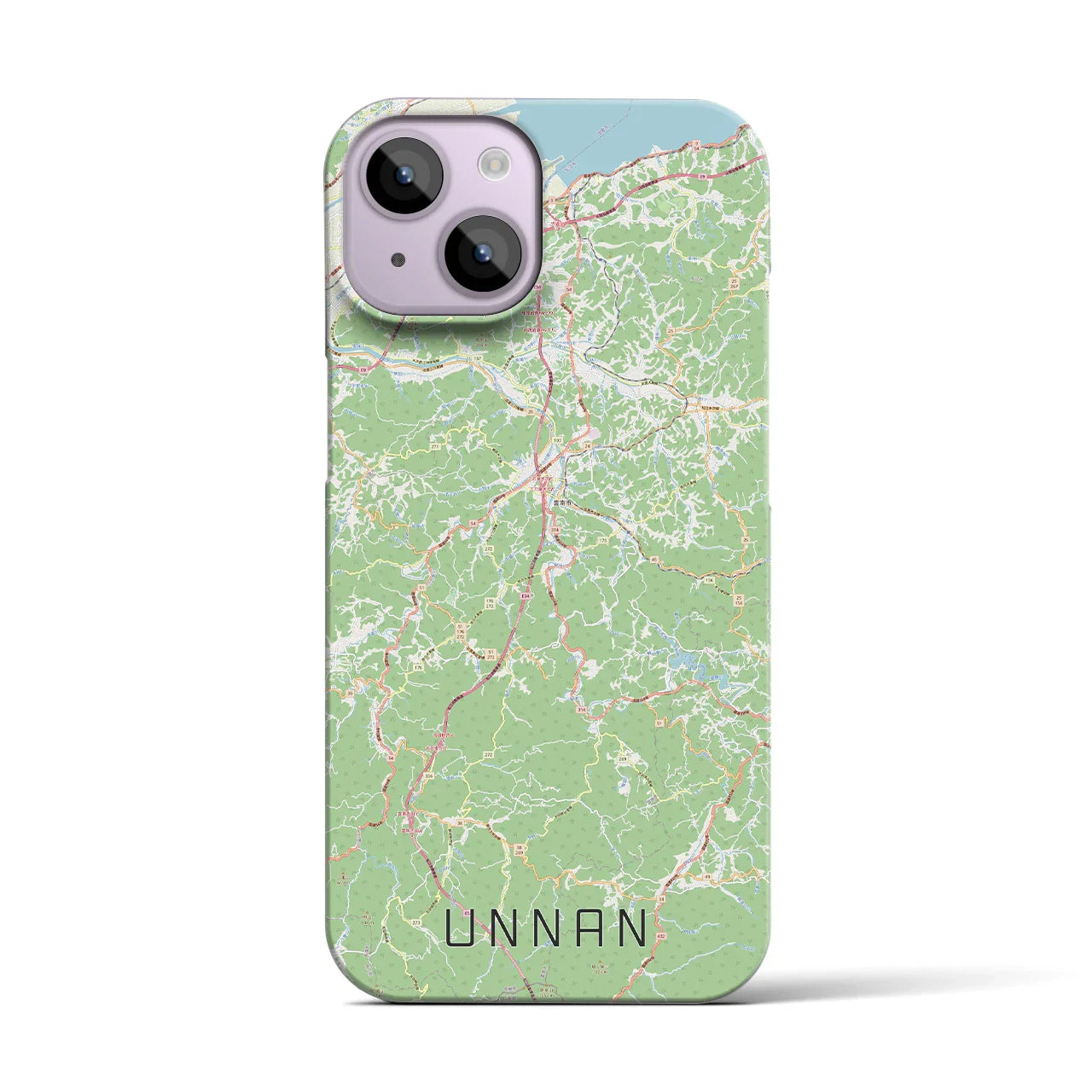 【雲南(島根県)】地図柄iPhoneケース(バックカバータイプ)