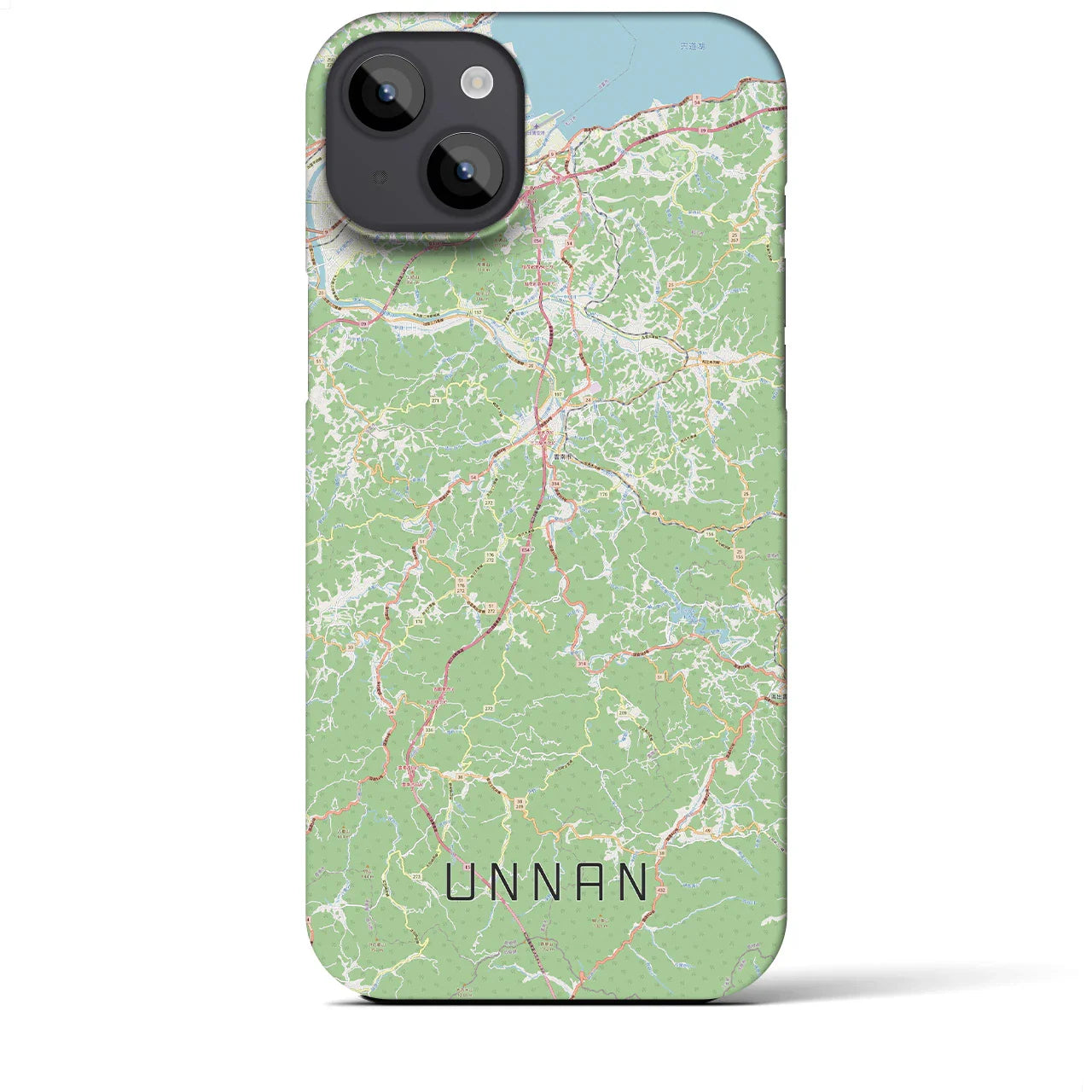 【雲南(島根県)】地図柄iPhoneケース(バックカバータイプ)