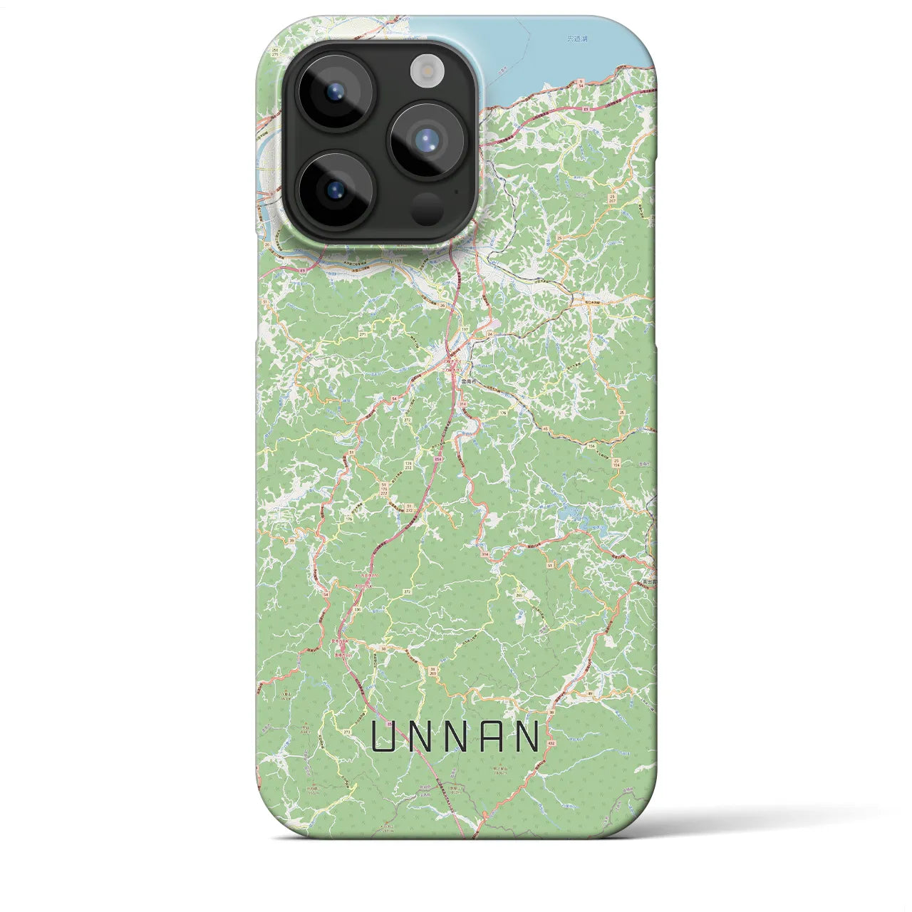 【雲南(島根県)】地図柄iPhoneケース(バックカバータイプ)