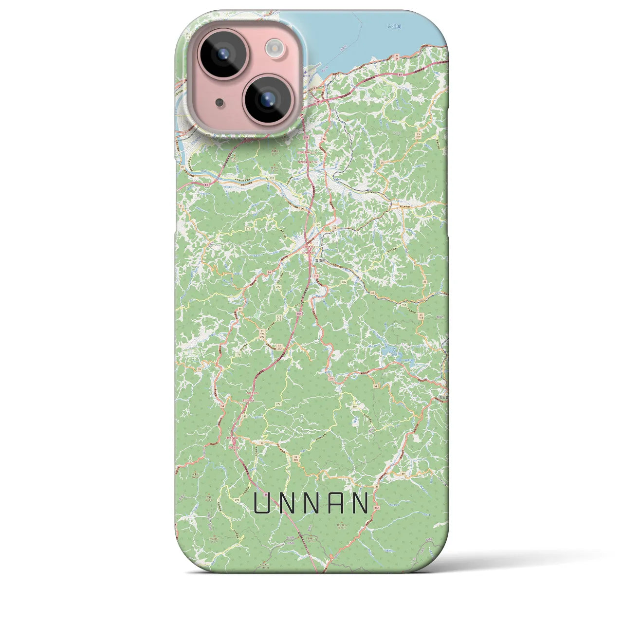 【雲南(島根県)】地図柄iPhoneケース(バックカバータイプ)