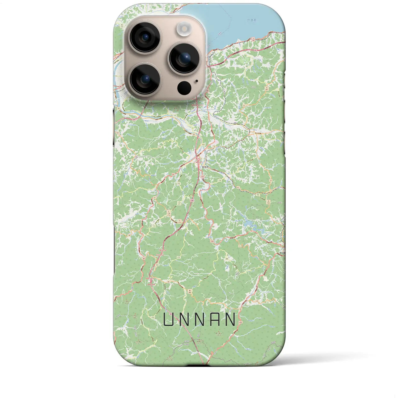【雲南(島根県)】地図柄iPhoneケース(バックカバータイプ)