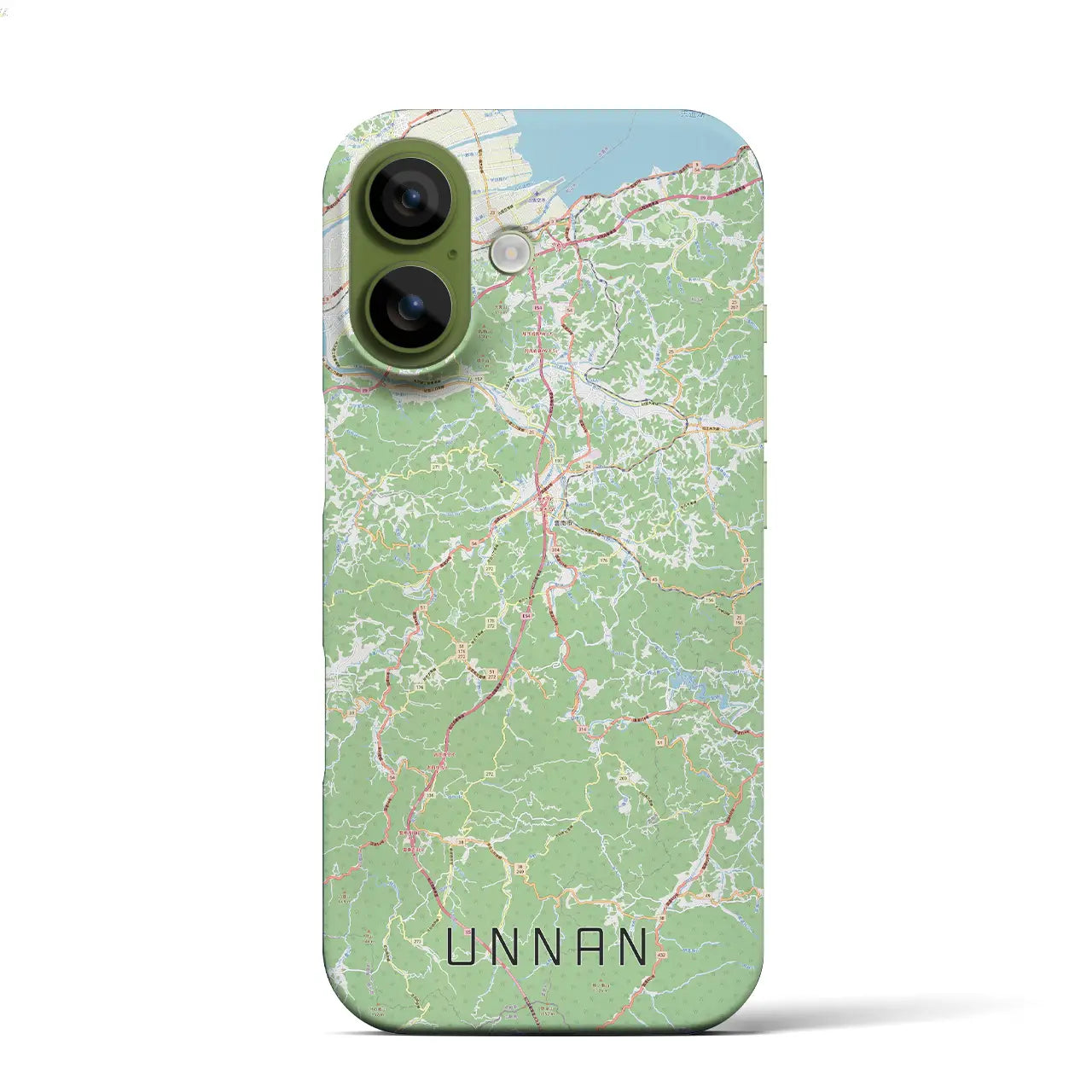 【雲南(島根県)】地図柄iPhoneケース(バックカバータイプ)