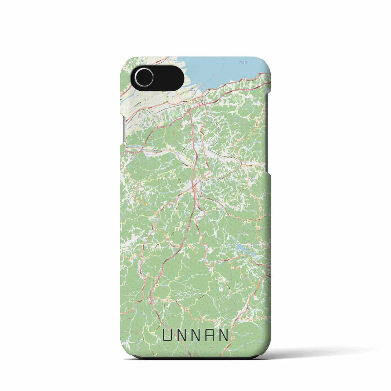 【雲南(島根県)】地図柄iPhoneケース(バックカバータイプ)