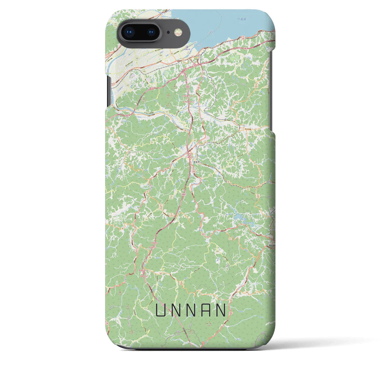 【雲南(島根県)】地図柄iPhoneケース(バックカバータイプ)