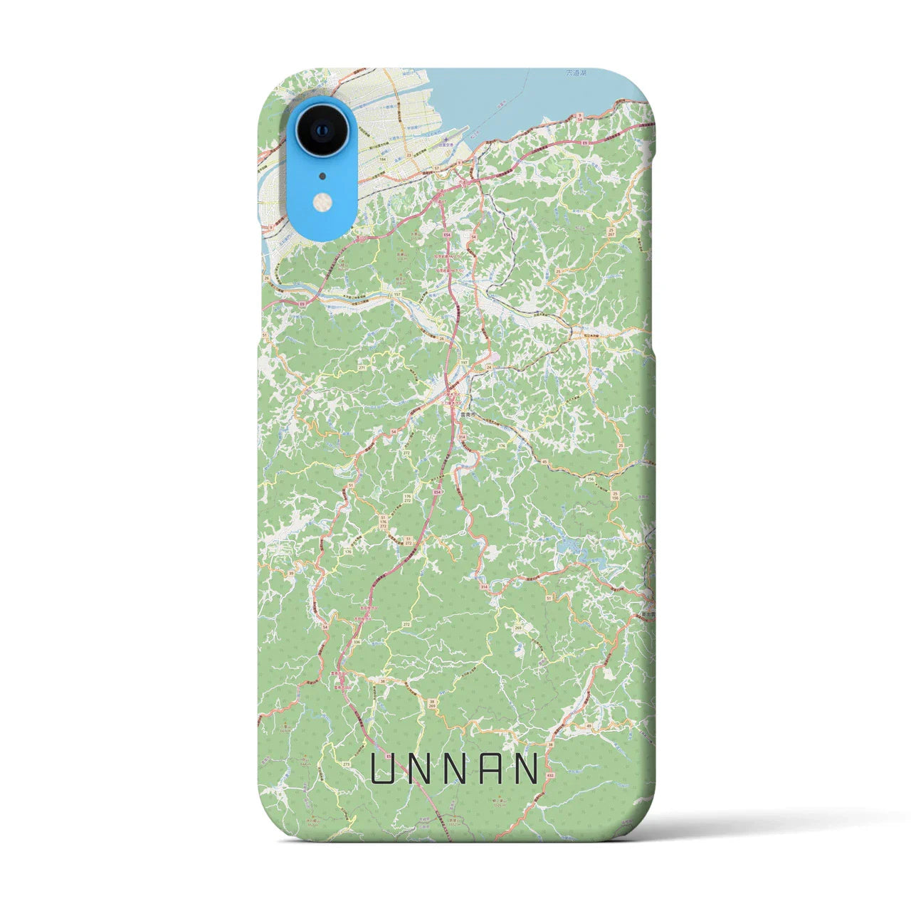 【雲南(島根県)】地図柄iPhoneケース(バックカバータイプ)