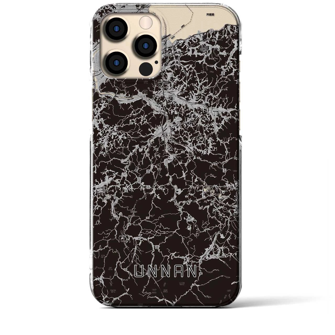 【雲南(島根県)】地図柄iPhoneケース(クリアタイプ)