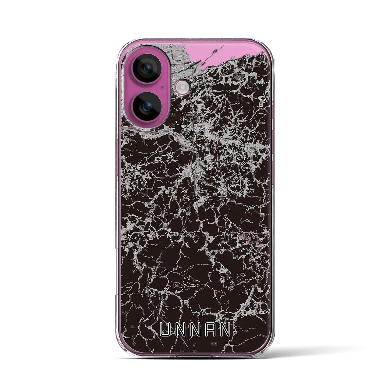 【雲南(島根県)】地図柄iPhoneケース(クリアタイプ)