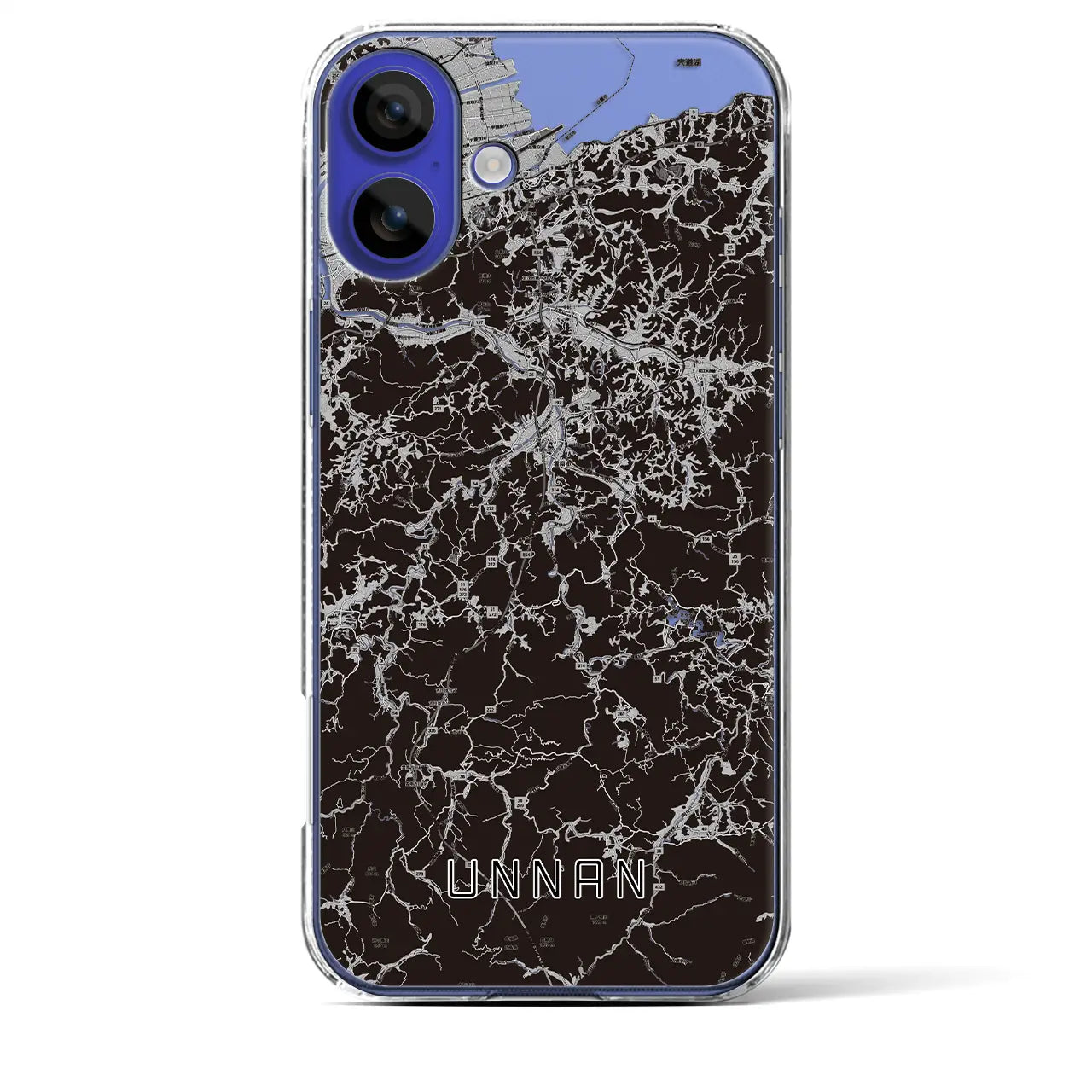 【雲南(島根県)】地図柄iPhoneケース(クリアタイプ)