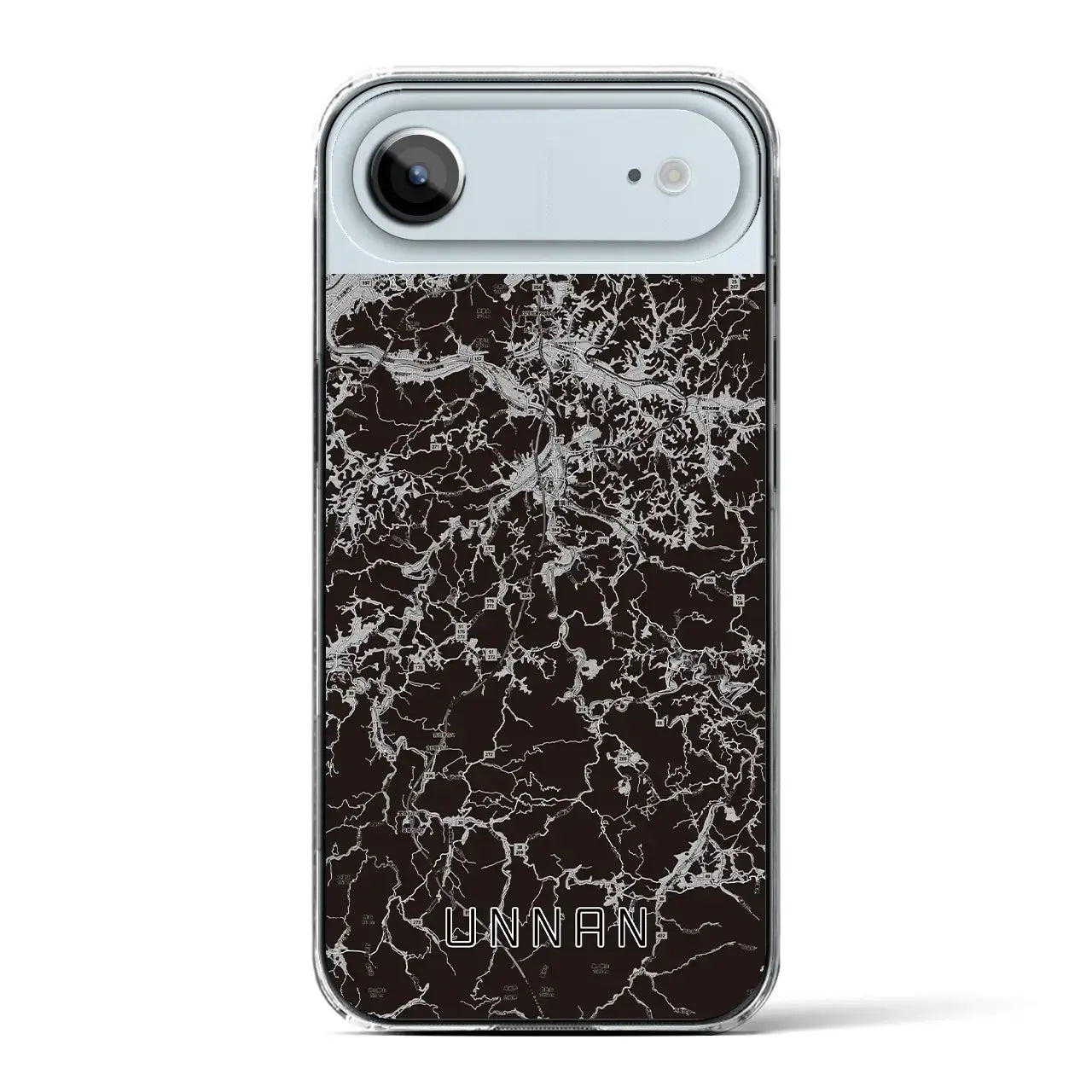 【雲南(島根県)】地図柄iPhoneケース(クリアタイプ)