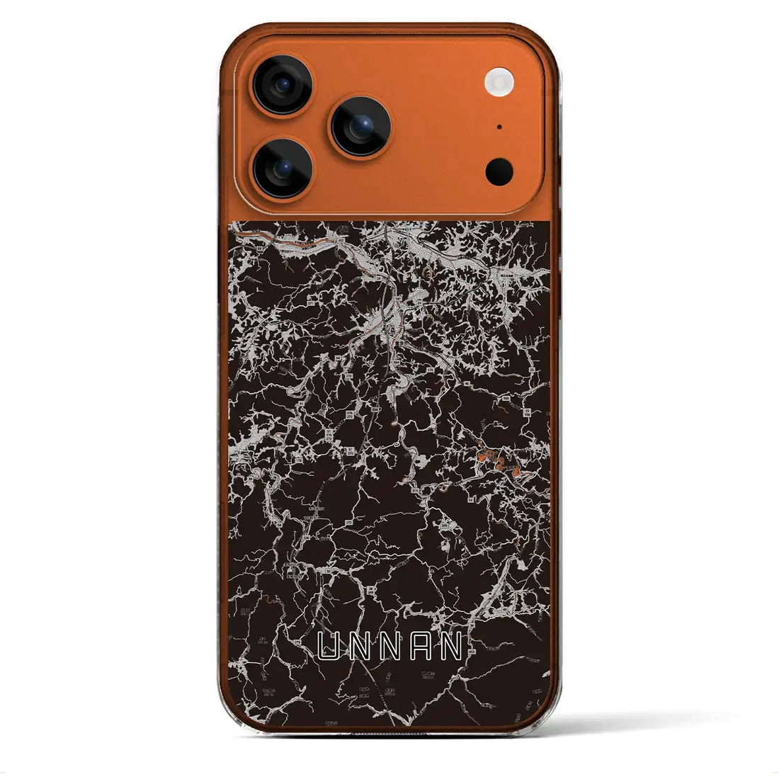 【雲南(島根県)】地図柄iPhoneケース(クリアタイプ)