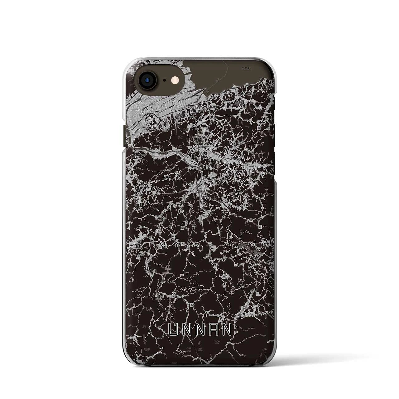 【雲南(島根県)】地図柄iPhoneケース(クリアタイプ)