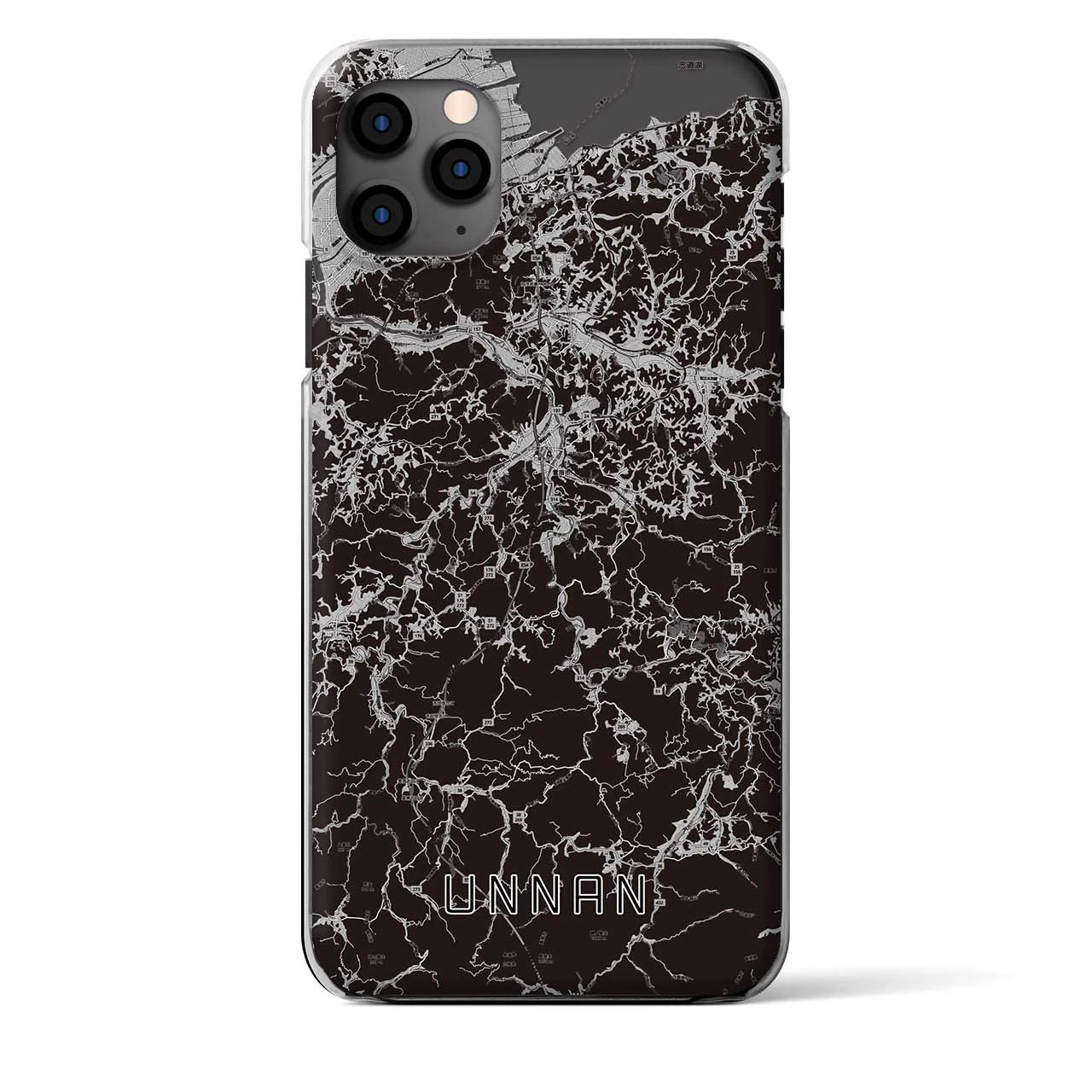 【雲南(島根県)】地図柄iPhoneケース(クリアタイプ)