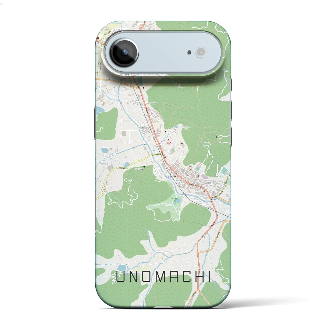 【卯之町(愛媛県)】地図柄iPhoneケース(バックカバータイプ)