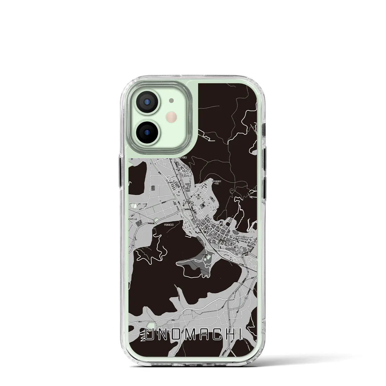 【卯之町(愛媛県)】地図柄iPhoneケース(MagSafeタイプ)