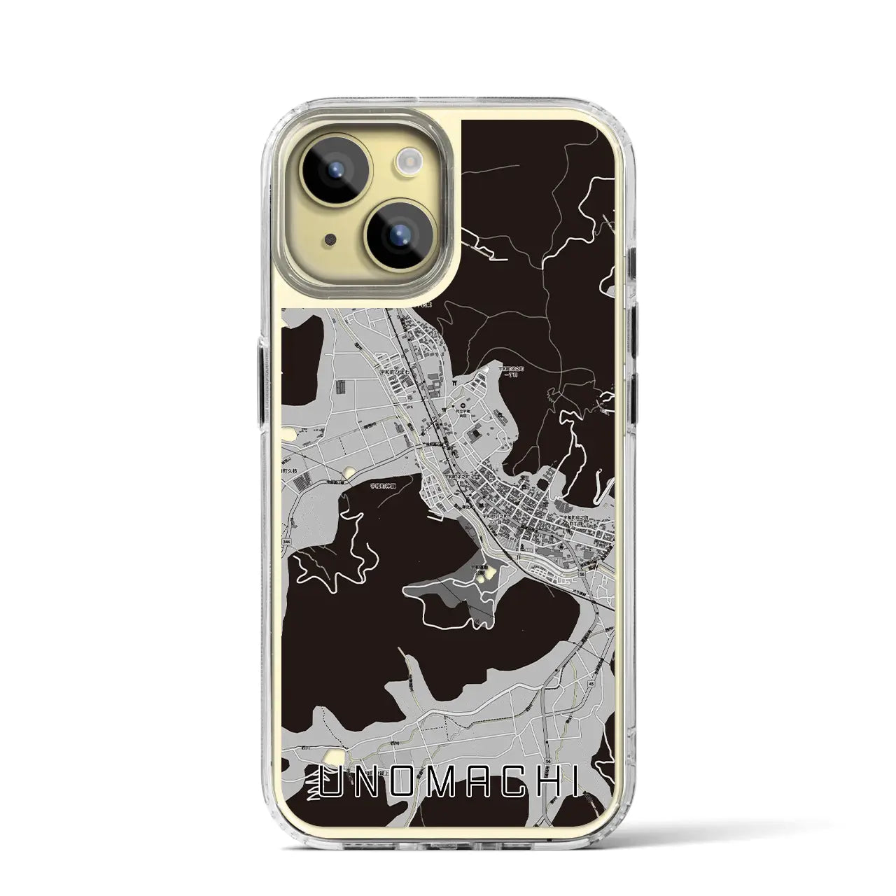 【卯之町(愛媛県)】地図柄iPhoneケース(MagSafeタイプ)