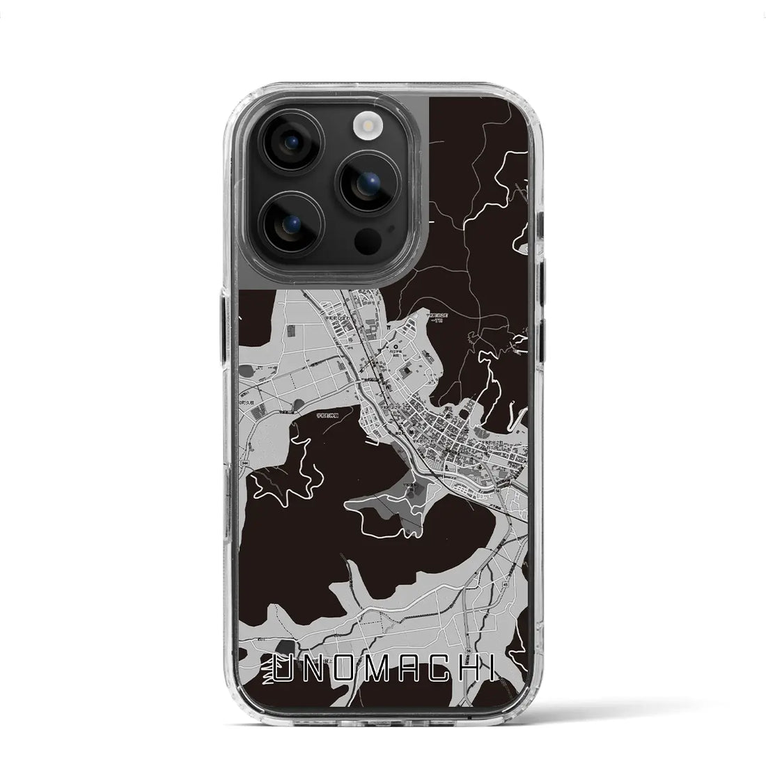 【卯之町(愛媛県)】地図柄iPhoneケース(MagSafeタイプ)