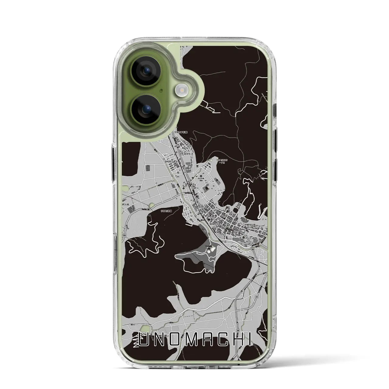 【卯之町(愛媛県)】地図柄iPhoneケース(MagSafeタイプ)