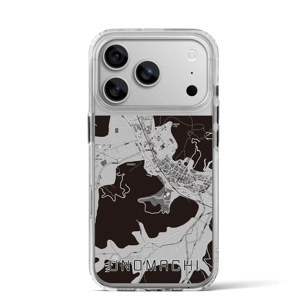 【卯之町(愛媛県)】地図柄iPhoneケース(MagSafeタイプ)