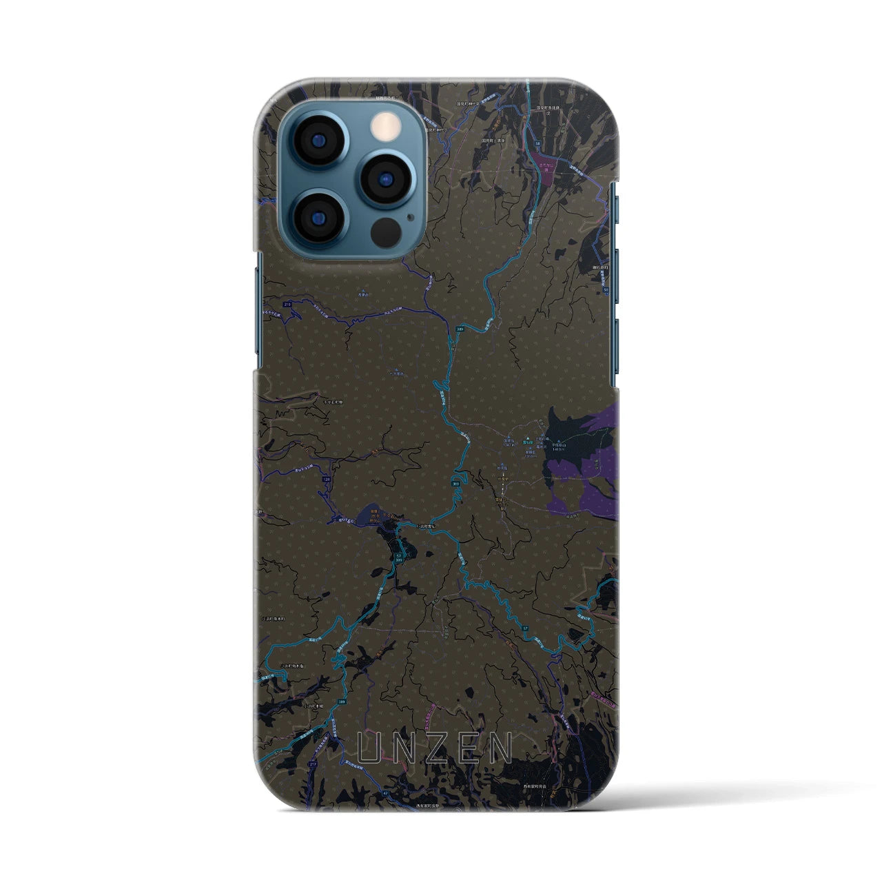 【雲仙(長崎県)】地図柄iPhoneケース(バックカバータイプ)