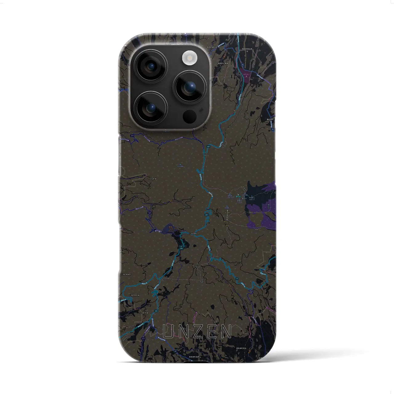 【雲仙(長崎県)】地図柄iPhoneケース(バックカバータイプ)