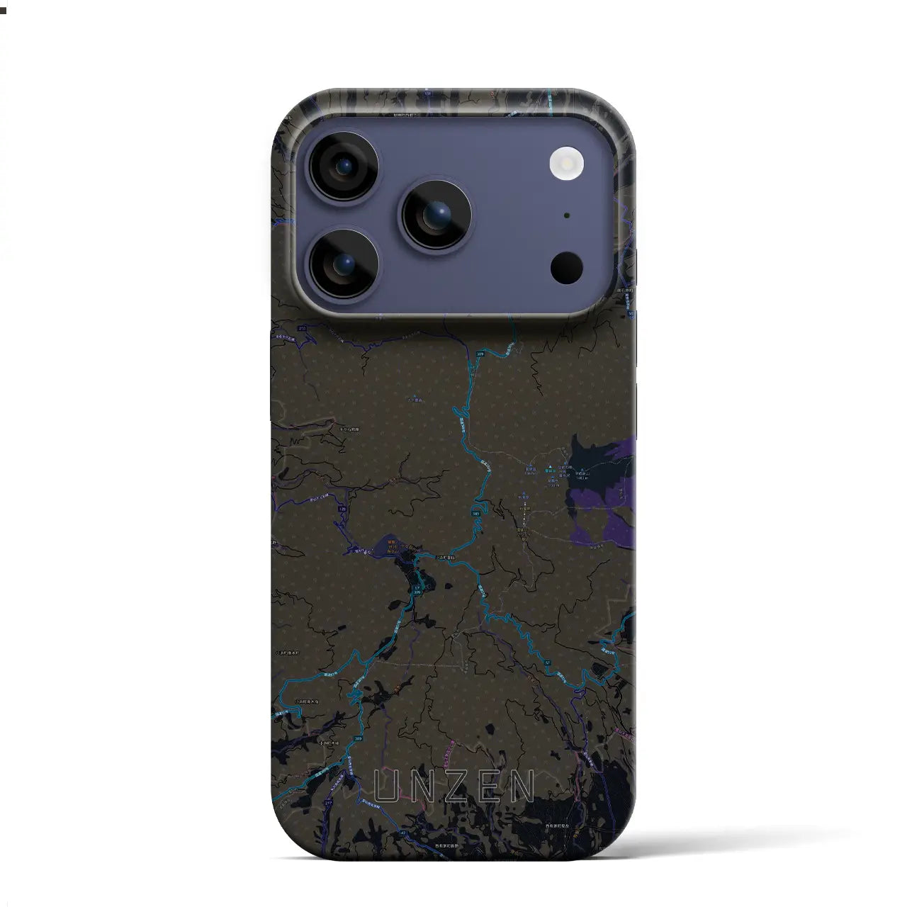 【雲仙(長崎県)】地図柄iPhoneケース(バックカバータイプ)