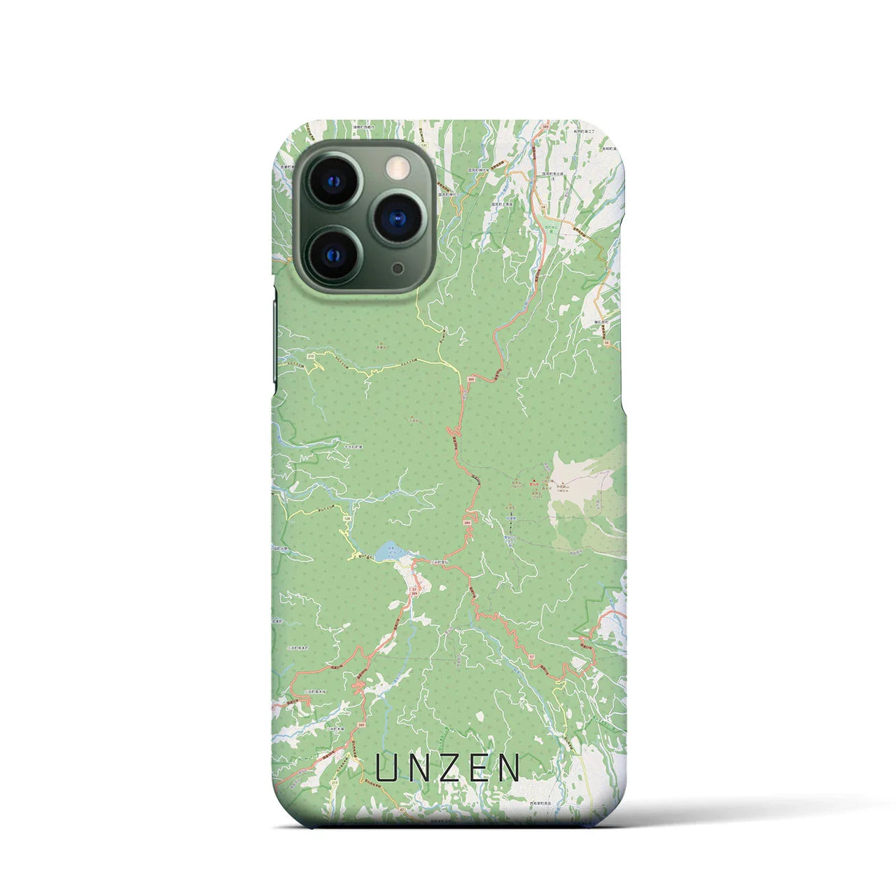 【雲仙(長崎県)】地図柄iPhoneケース(バックカバータイプ)