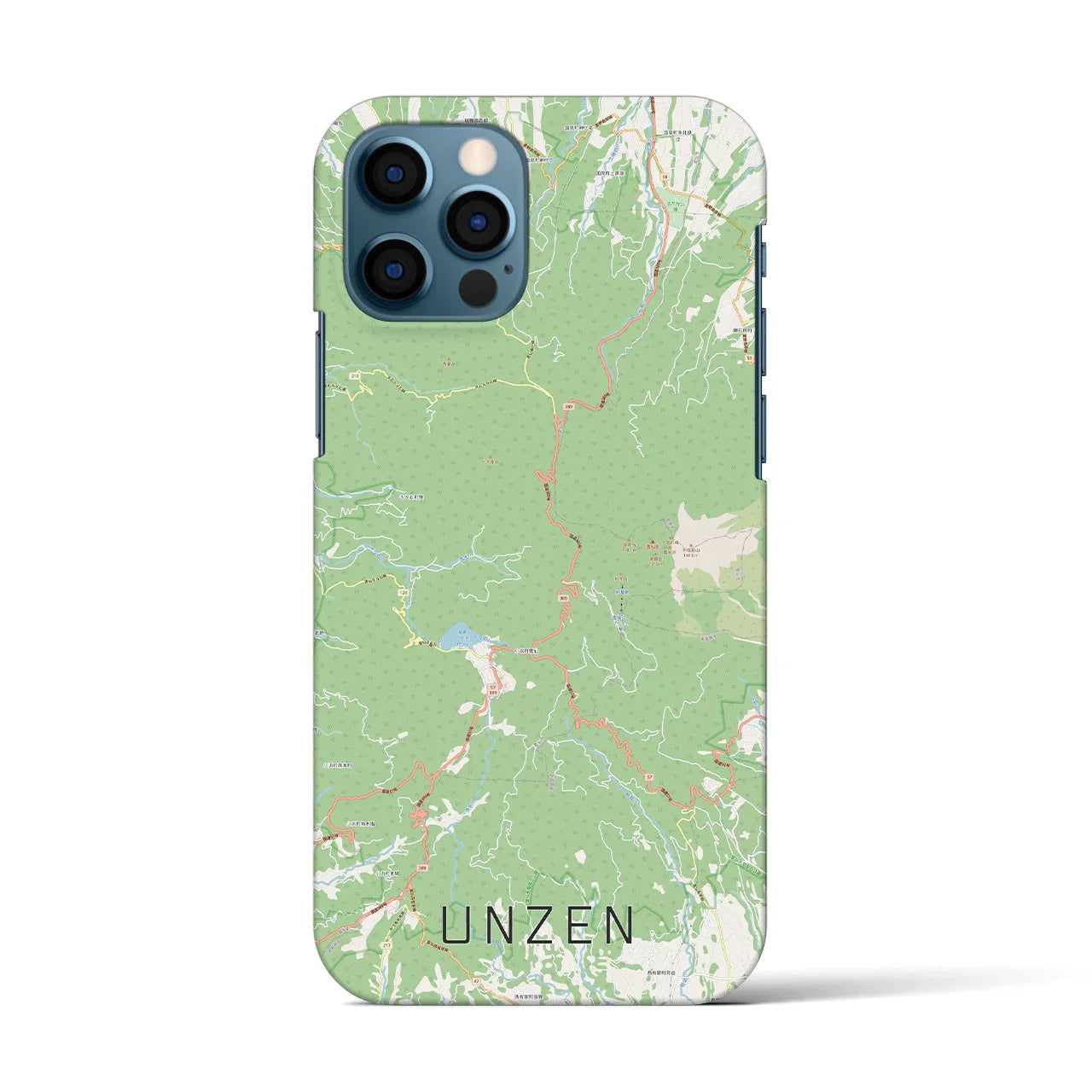 【雲仙(長崎県)】地図柄iPhoneケース(バックカバータイプ)