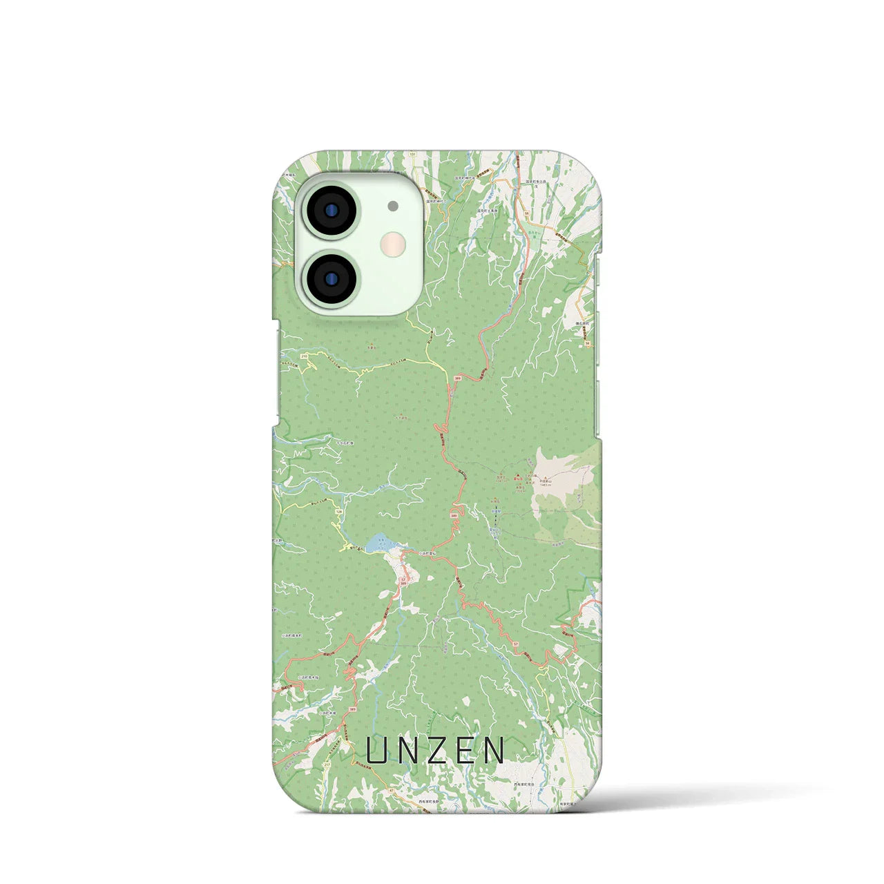 【雲仙(長崎県)】地図柄iPhoneケース(バックカバータイプ)