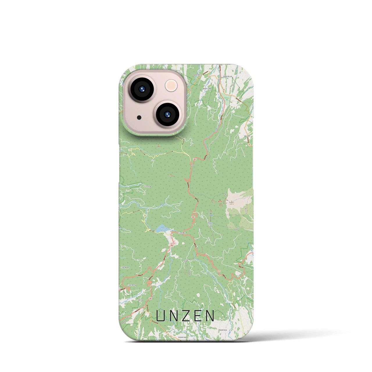 【雲仙(長崎県)】地図柄iPhoneケース(バックカバータイプ)