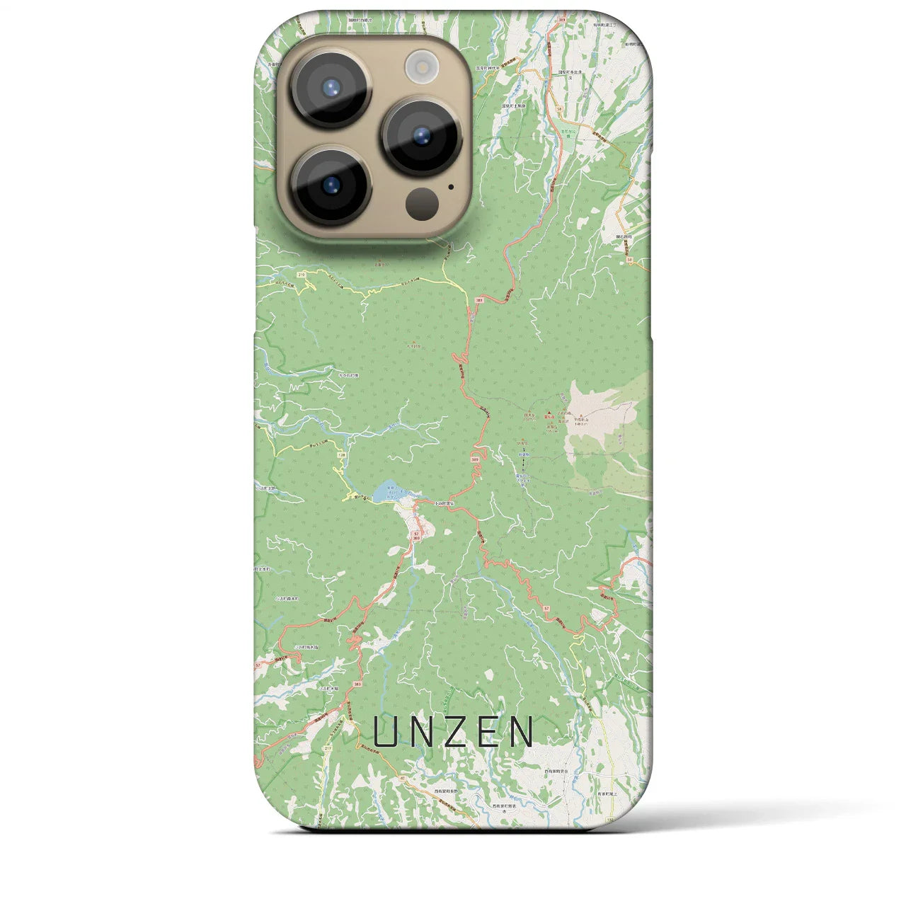 【雲仙(長崎県)】地図柄iPhoneケース(バックカバータイプ)