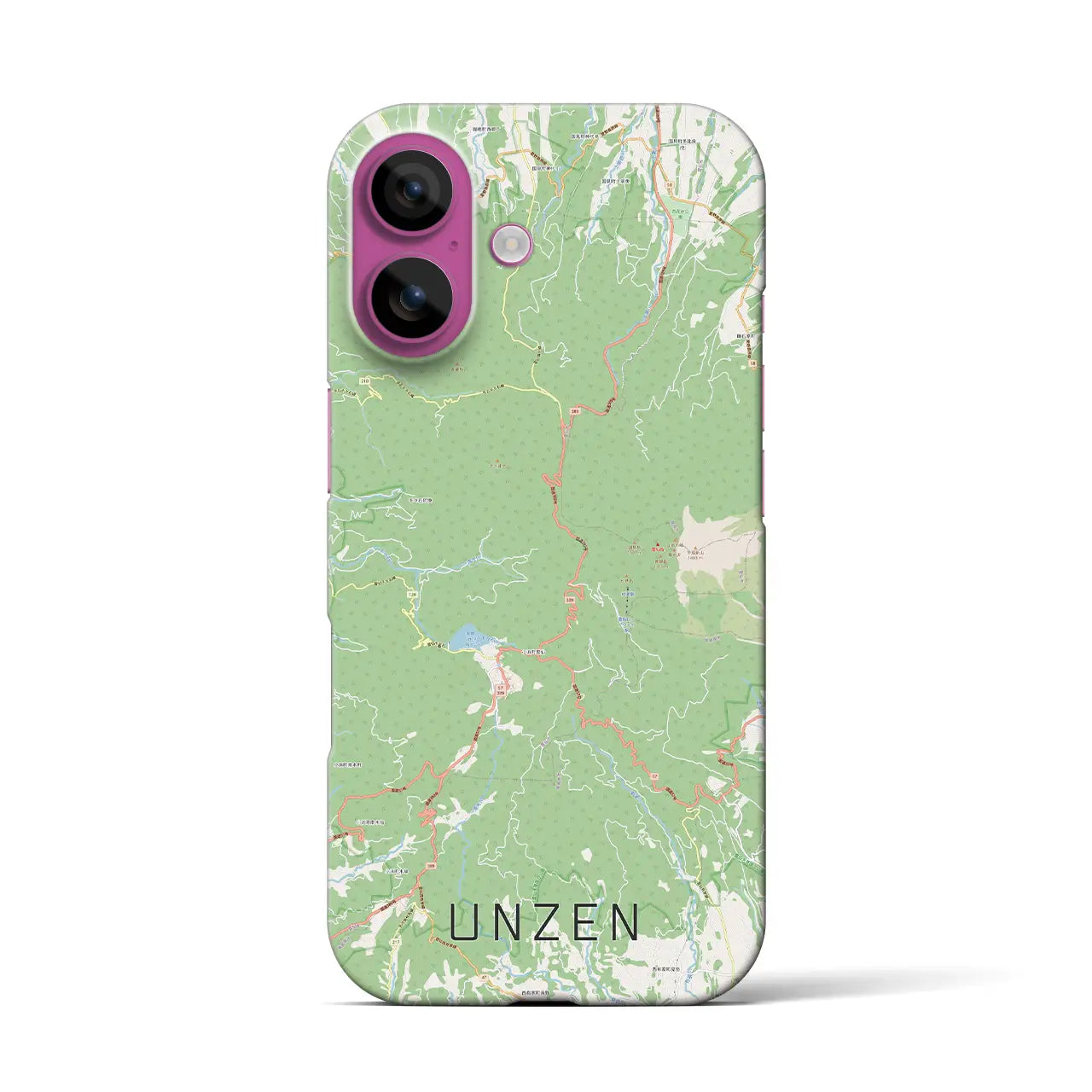 【雲仙(長崎県)】地図柄iPhoneケース(バックカバータイプ)