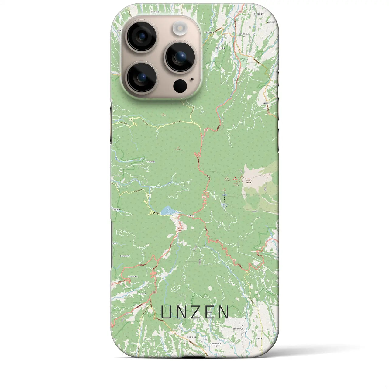 【雲仙(長崎県)】地図柄iPhoneケース(バックカバータイプ)